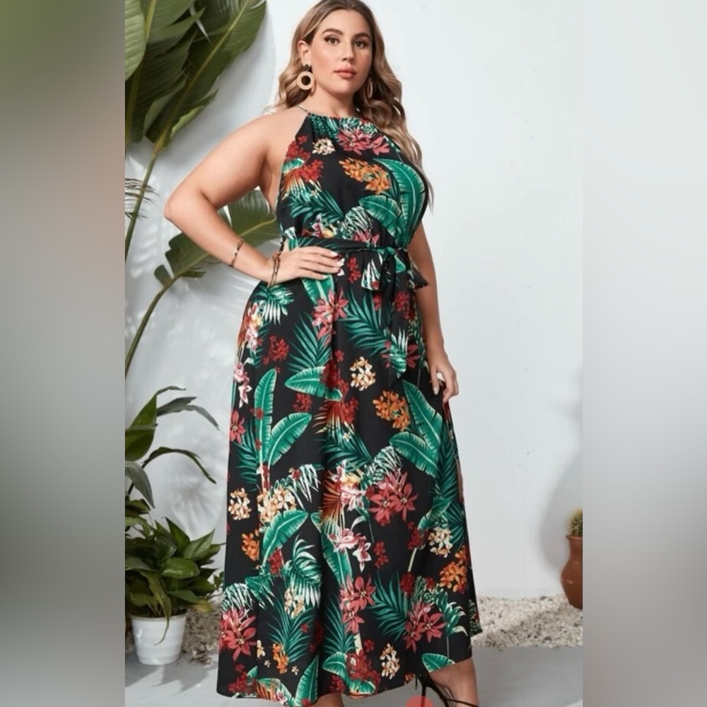 Tropical Plus Dress